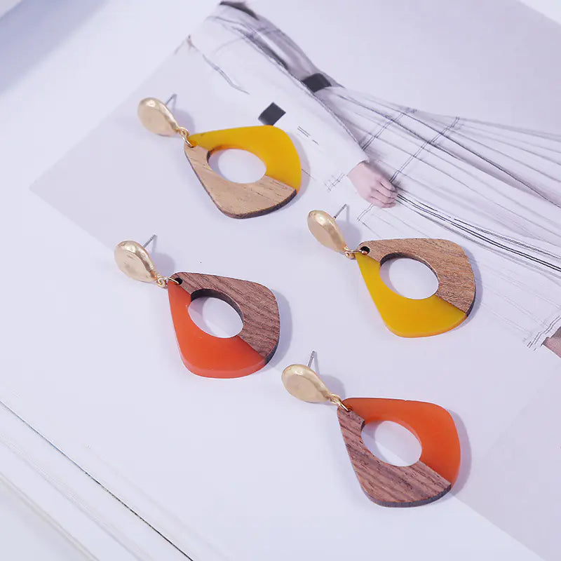 Hypoallergenic Acrylic Earrings in 4 Colors