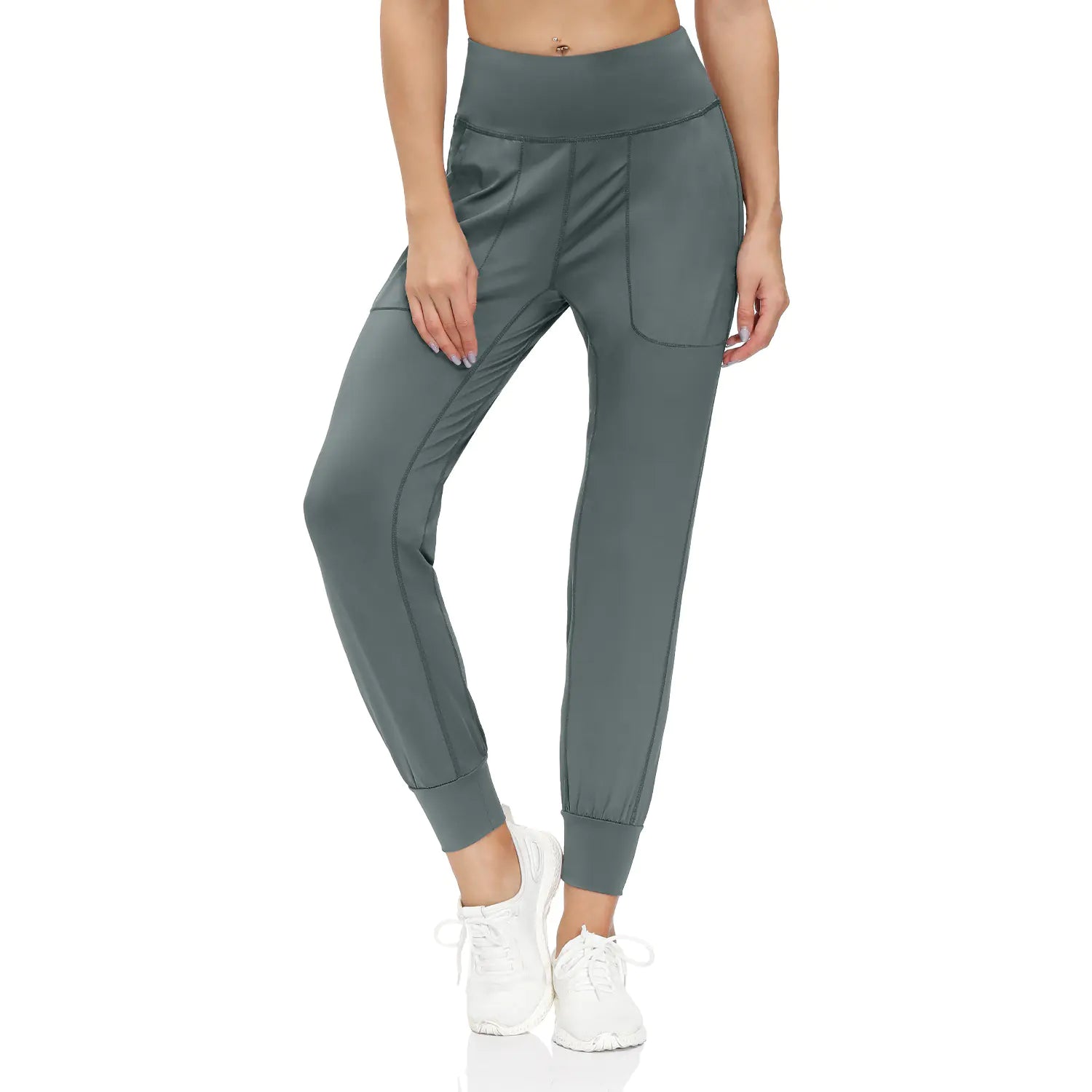 High Waist Stretch Yoga Pants with Pockets for Women