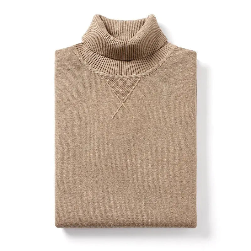 Men's Turtleneck Sweater, Slim Fit Knit Top