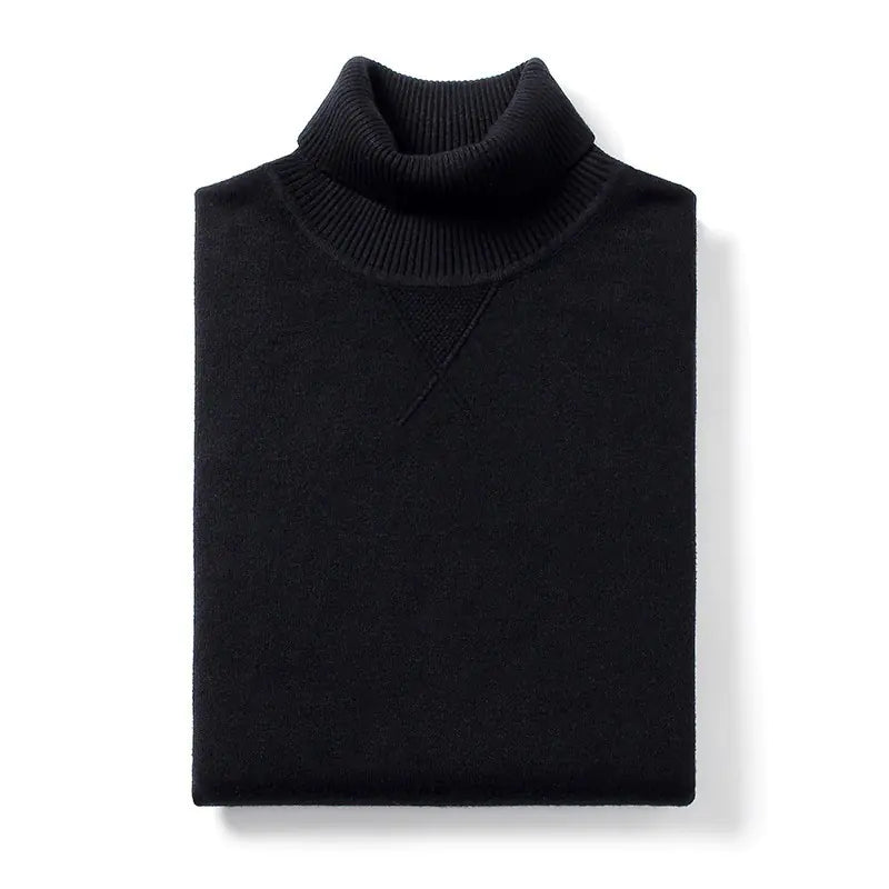 Men's Turtleneck Sweater, Slim Fit Knit Top