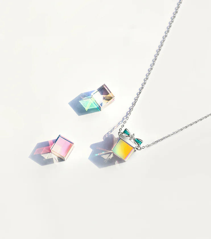 Floral Gift Necklace for Women - Silver Pendant Chain